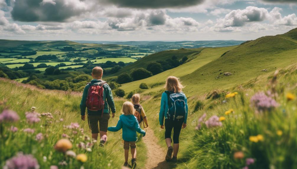 exploring nature on foot