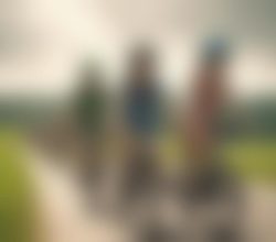 family cycling in staffordshire