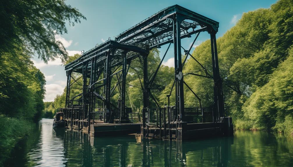 historic hydraulic boat lift