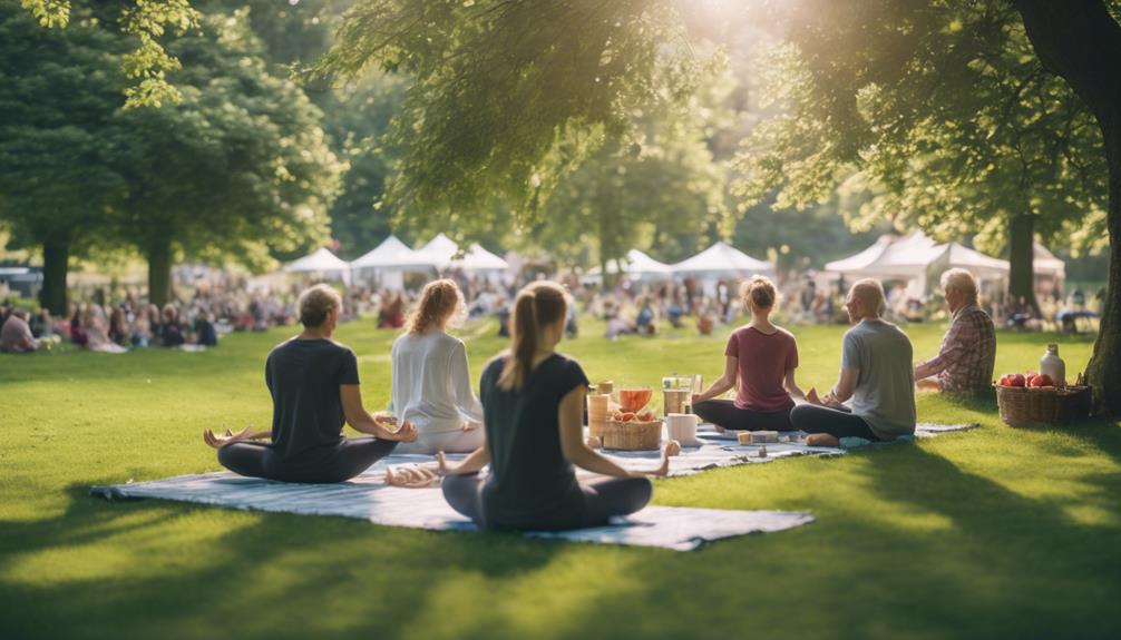 morning yoga and breakfast