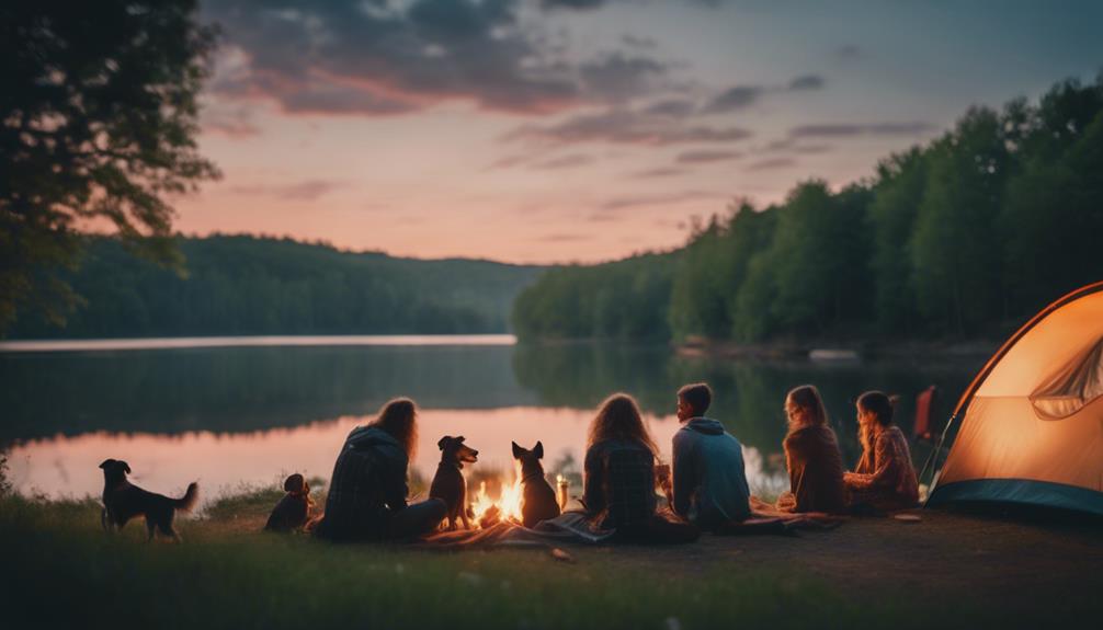 outdoor adventure at campsite