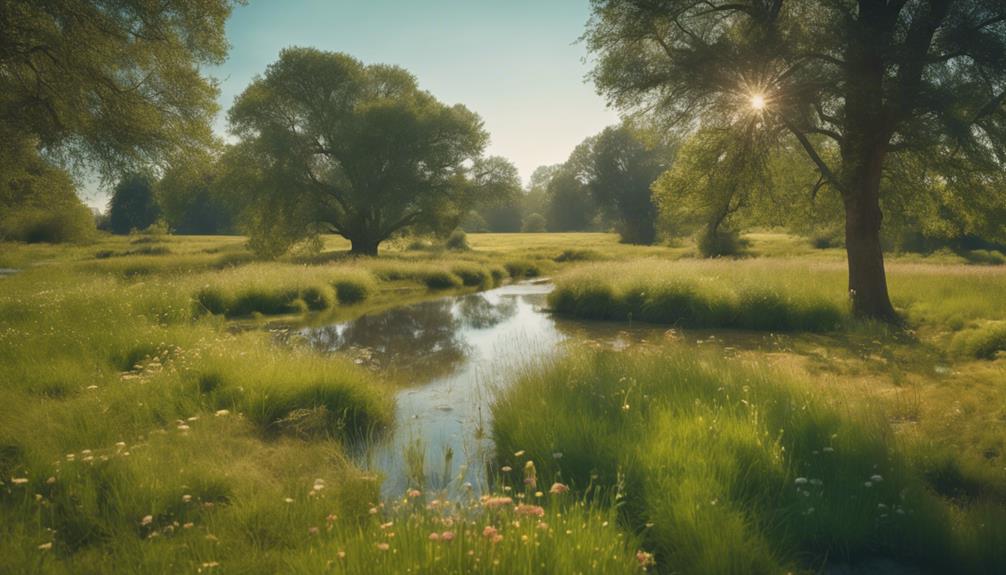 picturesque gowy riverbanks meadows