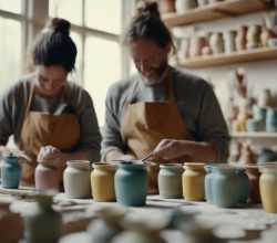 pottery painting workshops staffordshire